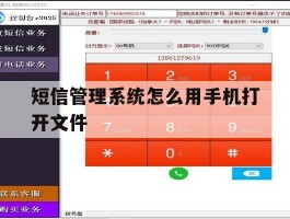 短信管理系统怎么用手机打开文件