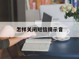 怎样关闭短信提示音